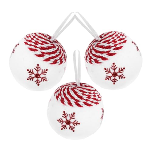 Operitacx 3 Stück Weihnachtskugel Dekorative Hängedekoration für Weihnachtsbaum Tür Fenster Kamin Langlebige Leichte Christbaumkugeln im Festlichen Design für Fröhliche Weihnachtsatmosphäre Operitacx 3 Stück Weihnachtskugel Dekorative Hängedekoration für Weihnachtsbaum Tür Fenster Kamin Langlebige Leichte Christbaumkugeln im Festlichen Design für Fröhliche Weihnachtsatmosphäre von Operitacx