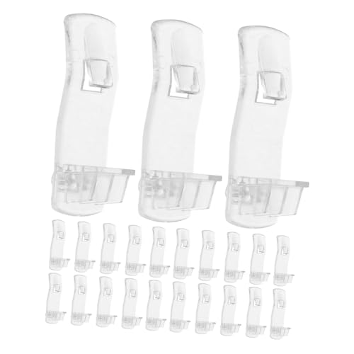 Operitacx 30 Stück Schrankstifte Regalträger Selbstsichernde Regalstützstifte Regalstifte Stützen Küchenregalstifte Schrankstützstifte Regalhalterstifte Kunststoff Transparent von Operitacx