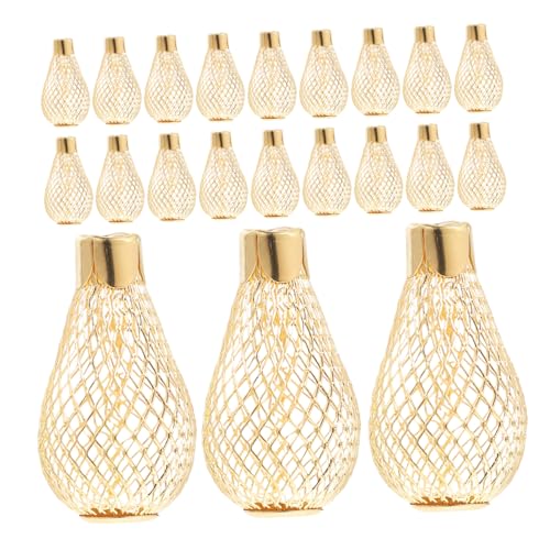 Operitacx 30 Stück Weihnachtslampenschirm Feenzubehör Lampenperlenabdeckung Lampe aus Metallgitter Laterne Lampenschirm Deckenlampenschatten Glühbirne Vintage Käfig Lampenkäfig Eisen Golden Operitacx 30 Stück Weihnachtslampenschirm Feenzubehör Lampenperlenabdeckung Lampe aus Metallgitter Laterne Lampenschirm Deckenlampenschatten Glühbirne Vintage Käfig Lampenkäfig Eisen Golden von Operitacx
