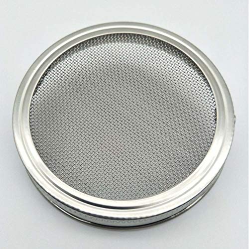 Operitacx 3st Keimglas Für Sprossen Sprießende Deckel Kresse Anzuchtschalen Spitzen Mesh-Deckel Keimger?t Fermentiergewichte Keimdeckel Samenkeimungssieb Sprossengarten Breiter Mund Filter von Operitacx