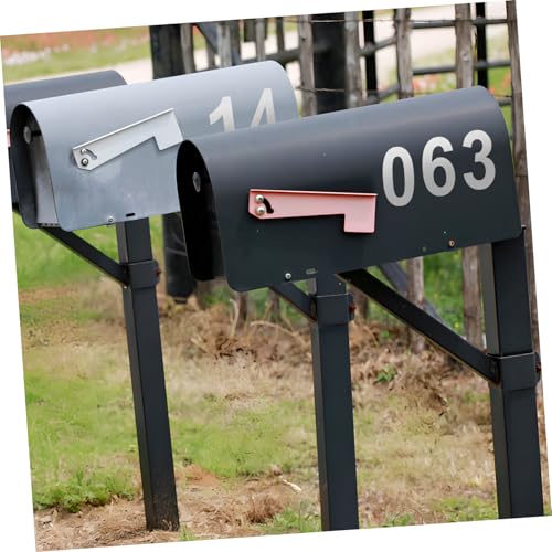 Operitacx 4 Blätter Reflektierende Hausnummer Aufkleber Selbstklebende Zahlen Aufkleber Wetterfest Für Außen Briefkasten Nummernschilder PVC Nummer Decals Robust Einfach Anzubringen von Operitacx