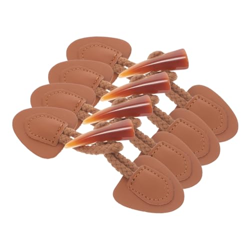 Operitacx 4 Paare Knebelknöpfe aus Resin für Mäntel und Jacken Vintage Stil Robustes Material zum Annähen an Strickjacken Overcoats und Windbreaker DIY Kleidungszubehör Operitacx 4 Paare Knebelknöpfe aus Resin für Mäntel und Jacken Vintage Stil Robustes Material zum Annähen an Strickjacken Overcoats und Windbreaker DIY Kleidungszubehör von Operitacx