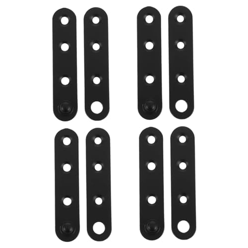 Operitacx 4 STÜCKE Edelstahl Gerade Montageplatten für Holz Möbel Reparatur Schwerlast Verbinder Flachbeschläge für Türen Fenster Schrank Ablagen Vielseitig Einsetzbar von Operitacx