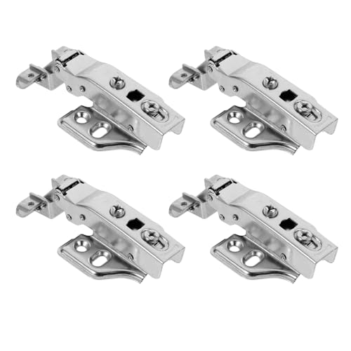 Operitacx 4 Sätze Premium Metall Silent Hinges für Schranktüren Teiliges Rostfrei Dämpfend für Möbel und Kleiderschränke Installieren Langlebig und Stabil von Operitacx