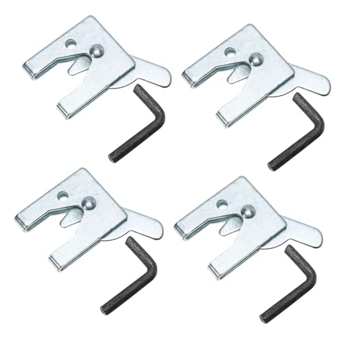 Operitacx 4 Sätze Teiliges Käfigschloss Langlebiger und Stabiler Pet Cage Türriegel Ergonomisch Gestaltet für Einfache Bedienung Robustes Material Schnelle Montage für Haustierkäfige von Operitacx