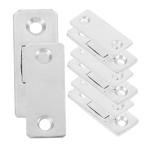 Operitacx 4 Sätze Ultradünne Magnetische Türverriegelung für Schranktüren Selbstklebende Magnetverschlüsse für Glasvitrinen und Küchenschränke Einfache Installation ohne Werkzeug Vielseitig von Operitacx