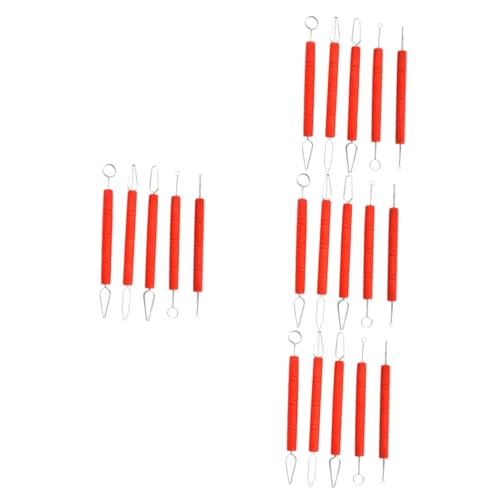 Operitacx 4 Sätze Werkzeug Aus Ton Lufttrockener Ton Kunstbedarf Aus Ton Tonschnitzerei Töpferwerkzeug Clay Tools Air Dry Clay Tonwerkzeuge Formen Bildhauerei Aus Ton Abs 5 Stücke * 4 von Operitacx