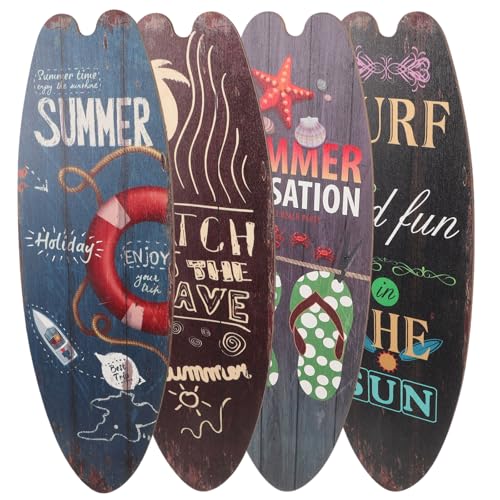 Operitacx 4 St¨¹ck Surfbrett-Schilder Strand-Willkommensschild Tropisches Bar-Schild Nautische Sommer-H?ngedekoration F¨¹r Die Wand Am Meer Zuhause Surf-Dekoration Operitacx 4 St¨¹ck Surfbrett-Schilder Strand-Willkommensschild Tropisches Bar-Schild Nautische Sommer-H?ngedekoration F¨¹r Die Wand Am Meer Zuhause Surf-Dekoration von Operitacx