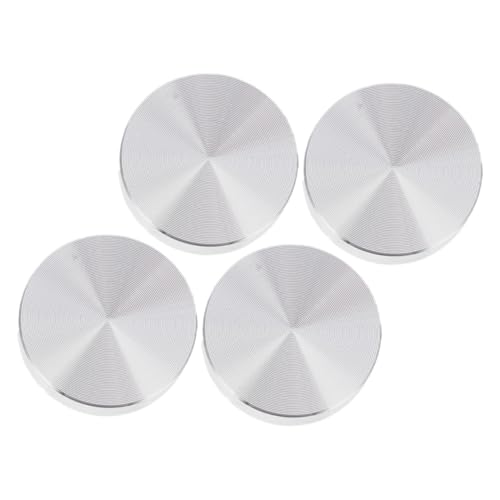 Operitacx 4 Stck Runder Aluminium Adapter für Glastische Stabiler Disc für Teetisch Kaffeetisch und Vitrinen Installieren Praktisch und Vielseitig von Operitacx