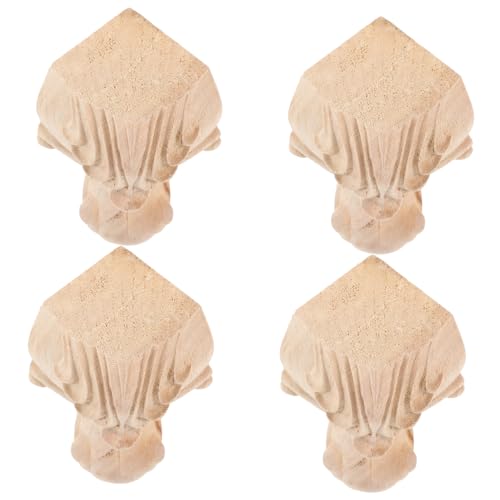 Operitacx 4 Stück Vintage Möbelbeine Aus Holz Dekorative Sofa Und Tischfüße Geprägte Holzmöbelfüße Stabil Und rutschfest 10cm Hoch Für Sofas Und Schränke Operitacx 4 Stück Vintage Möbelbeine Aus Holz Dekorative Sofa Und Tischfüße Geprägte Holzmöbelfüße Stabil Und rutschfest 10cm Hoch Für Sofas Und Schränke von Operitacx