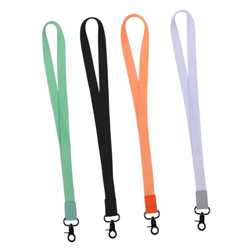 Operitacx 4 Stk. Teiliges Schlüsselband mit Clip aus Polyester-baumwollmix Langlebig und Komfortabel Vielseitig als Ausweis Schlüsselhalter Modisch in Schwarz Hellblau Grün und Orange für Operitacx 4 Stk. Teiliges Schlüsselband mit Clip aus Polyester-baumwollmix Langlebig und Komfortabel Vielseitig als Ausweis Schlüsselhalter Modisch in Schwarz Hellblau Grün und Orange für von Operitacx