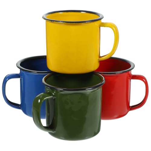Operitacx 4 StüCk Mini emaille tasse Mit Griff, Tragbar camping becher FüR Camping Und Zuhause, 6,50 x 6,50 x 6,00 cm Operitacx 4 StüCk Mini emaille tasse Mit Griff, Tragbar camping becher FüR Camping Und Zuhause, 6,50 x 6,50 x 6,00 cm von Operitacx