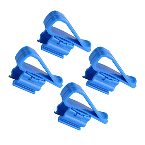 Operitacx 4 Stück Aquarium Schlauchhalter Teiliges Set Einstellbare Klemme für Wasserrohre Passend für Aquarien und Eimer Einfacher Wasserwechsel und Praktischer Wasserfilter Halter Blau von Operitacx