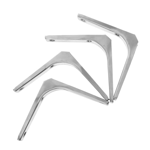 Operitacx 4 Stück Edelstahl Dreieck Regalhalter Schwerlast Winkelhalter Wandmontage für Floating Shelves Gebogenes Design für Stabile Regalstütze Vielseitig Einsetzbar in Küche und Büro Operitacx 4 Stück Edelstahl Dreieck Regalhalter Schwerlast Winkelhalter Wandmontage für Floating Shelves Gebogenes Design für Stabile Regalstütze Vielseitig Einsetzbar in Küche und Büro von Operitacx