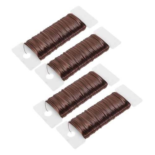 Operitacx 4 Stück Flexibler Blumendraht Brauner Metall-draht für Blumenarrangements Schmuckherstellung und Kranzbefestigung Vielseitiger Basteldraht für Kreative Floristik und DIY Operitacx 4 Stück Flexibler Blumendraht Brauner Metall-draht für Blumenarrangements Schmuckherstellung und Kranzbefestigung Vielseitiger Basteldraht für Kreative Floristik und DIY von Operitacx
