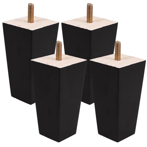 Operitacx 4 Stück Holz Möbelbeine für Sofa Couchtisch und Kommode Schwarze Ersatzbeine Installieren Vielseitig Einsetzbar Design für Operitacx 4 Stück Holz Möbelbeine für Sofa Couchtisch und Kommode Schwarze Ersatzbeine Installieren Vielseitig Einsetzbar Design für von Operitacx