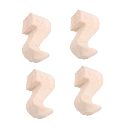 Operitacx 4 Stück Holz Möbelfüße Robustem Rubberwood Langlebige Tisch und Sofa Beine Praktische Möbelbeine für Tische Schränke Betten Einfache Montage Elegante Holzfüße Möbelzubehör von Operitacx