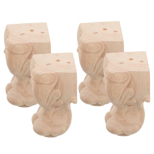 Operitacx 4 Stück Holzmöbelbeine mit Geschnitztem Muster Elegante Möbelbeine für Couch Sofa Tv Schrank Höhe Langlebig und Installieren Operitacx 4 Stück Holzmöbelbeine mit Geschnitztem Muster Elegante Möbelbeine für Couch Sofa Tv Schrank Höhe Langlebig und Installieren von Operitacx