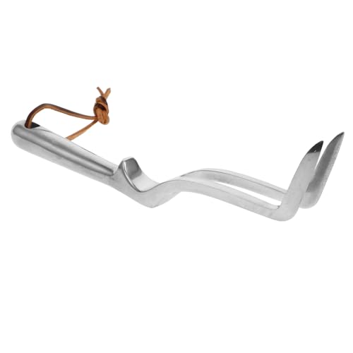 Operitacx 4 Stück Kleiner Rechen Gartenarbeit Gartenwerkzeug Metall Rechen rasenpflege Landschaftsbau Handrechen Picker Mini-Rechen Gartenrechen klein Magnesium-Aluminium-Legierung Silver von Operitacx
