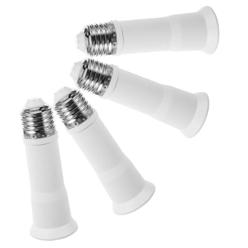 Operitacx 4 Stück Lampenfassung Adapter Verlängerung Verstellbarer Lichtsockel für Einfache Installation Sicherer Glühbirnen Steckdosen Adapter Praktischer Lampenfassungs Extender von Operitacx