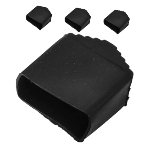 Operitacx 4 Stück Leitermatte Leiterabdeckungen Leiterfußabdeckungen Leiter-Anti-rutsch-Abdeckung Leiterfüße Anti-rutsch-Abdeckung Leiter Fußmatte Leiterfüße Abdeckungsschutz Black Gummi von Operitacx
