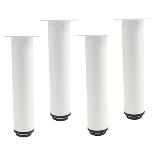 Operitacx 4 Stück Metallbeine Sofabein Verstellbare Tischbeine X Couchbeine Möbelbeine rutschfeste DIY Möbelfüße Stahltischbeine Schrankersatz Sofas Stützstange Edelstahl Weiß von Operitacx