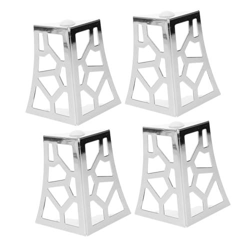 Operitacx 4 Stück Möbelbeine Metall mit Filigranem Design Verchromt Ersatzfüße für Sofa Couchtisch Kommode Stabil und Elegant Passend für Verschiedene Möbelstile Operitacx 4 Stück Möbelbeine Metall mit Filigranem Design Verchromt Ersatzfüße für Sofa Couchtisch Kommode Stabil und Elegant Passend für Verschiedene Möbelstile von Operitacx