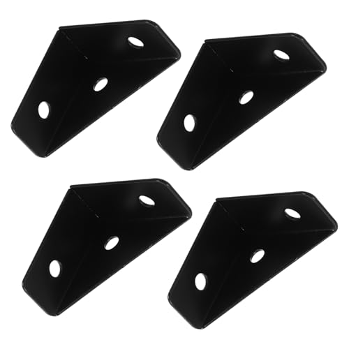 Operitacx 4 Stück Schwarze Möbel Eckwinkel aus Robustem Stabile Winkelklammern für Bettrahmen Aufbewahrung und Möbelverbinder Schwere Beanspruchung Langlebige Eckstützen für Sichere Operitacx 4 Stück Schwarze Möbel Eckwinkel aus Robustem Stabile Winkelklammern für Bettrahmen Aufbewahrung und Möbelverbinder Schwere Beanspruchung Langlebige Eckstützen für Sichere von Operitacx