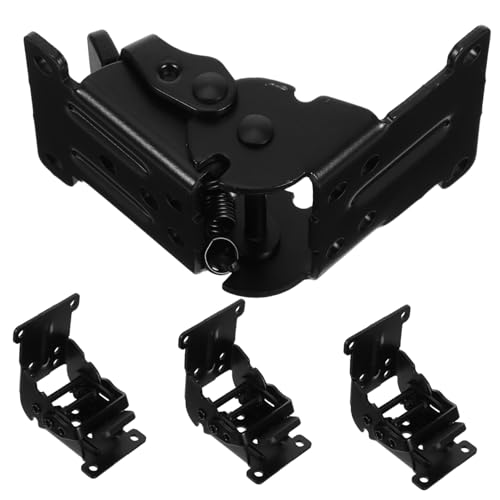 Operitacx 4 Stück Selbstsichernde Klappbare Möbelbeschläge Metall Scharniere für Faltbare Tischbeine Werkbänke Schränke Platzsparende Möbelmontage Einfache Installation von Operitacx