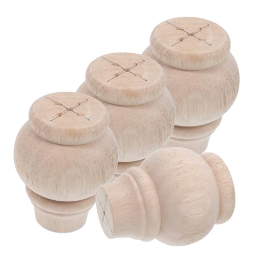 Operitacx 4 Stück Stabile Möbelbeine Robuste Ersatz Holzfüße für Sofa Bett und Schrank Vielseitige Einfach zu Montierende Holzmöbelbeine für Moderne und Klassische Einrichtung von Operitacx