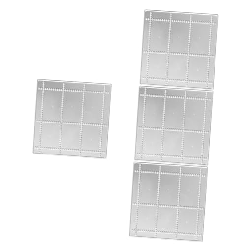 Operitacx 4 Stück Stempel - Stanzformen Karte Zauberbinder Post sterben Prägung bastelmesser Stempelschneideform Stempelhandwerk Party DIY stanzformen Stempel Stanzform Kohlenstoffstahl Silver von Operitacx