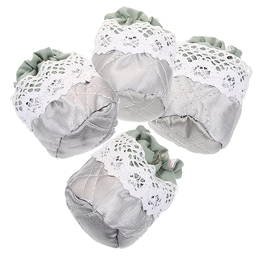 Operitacx 4 Stück Stuhlfussschützer Verschleißfestem Material Geräuschdämpfend und Schützend für Möbel und Stuhlbeine Einfache Montage Passend für Küchen Esszimmer und Gartenstühle von Operitacx