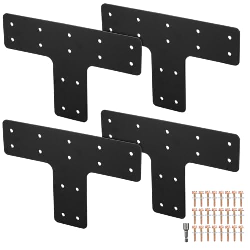 Operitacx 4 Stück T-Pfostenhalterung 12 X 8 Zoll Robuste T-Klammern Für 4 X 4 6 X 6 Holz T-Förmige Flache Verbindungsklammern Für Reparaturhäuser Pavillons Und Fachwerkrahmen Operitacx 4 Stück T-Pfostenhalterung 12 X 8 Zoll Robuste T-Klammern Für 4 X 4 6 X 6 Holz T-Förmige Flache Verbindungsklammern Für Reparaturhäuser Pavillons Und Fachwerkrahmen von Operitacx