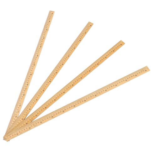 Operitacx 4 Stück Teiliges Bambus maßlineal Doppelseitig mit Dualer Messung Präzises Nähwerkzeug für Heimschneiderei Patchwork Quilten und Schnittmuster Leicht und Langlebig Operitacx 4 Stück Teiliges Bambus maßlineal Doppelseitig mit Dualer Messung Präzises Nähwerkzeug für Heimschneiderei Patchwork Quilten und Schnittmuster Leicht und Langlebig von Operitacx
