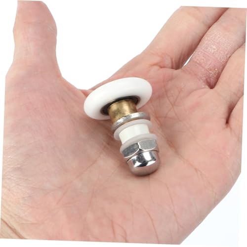 Operitacx 4 Stück Teiliges Duschtür Laufrollen Robust Langlebig für Badezimmer Glas schiebetüren Ersatzrollen mit Stabilem Gleiten und Hoher Tragfähigkeit von Operitacx