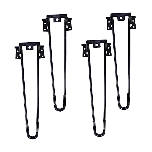 Operitacx 4 Stück Teiliges Klappbare Haarnadel Tischbeine Robustem Industrie Eisen Faltbare Metallmöbelfüße für DIY Möbel Stabile Tischbeine für Modernen Rustikalen und Mid Century Stil von Operitacx