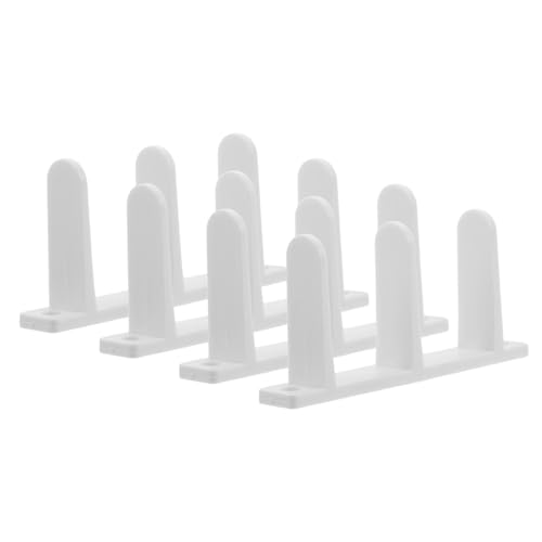 Operitacx 4 Stück Teiliges Kunststoff Bodenführung für Schiebetüren mit Schrauben Präzise Führungsschiene für Schranktüren Langlebiges Zubehör zur Sanften Führung von von Operitacx