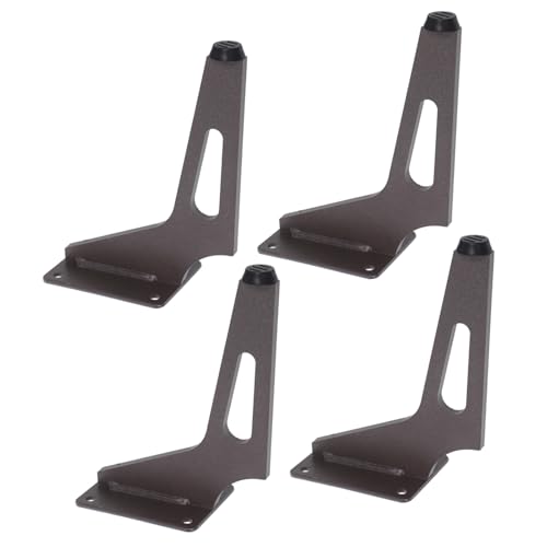 Operitacx 4 Stück Teiliges Metallmöbelfüße Schrägform Seitenmontage für Sofa Tv-Schrank Couchtisch Stabile Moderne Möbelbeine für Wohnzimmer Schlafzimmer Vielseitige Ersatzfüße von Operitacx