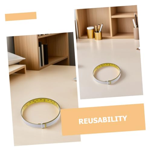 Operitacx 4 Stück Teiliges Selbstklebendes Stahl-maßband mit Doppelseitiger Einteilung Haftende Maßband-aufkleber für Arbeitsfläche Robust Rückstandsfrei Ablösbar Wiederverwendbar Metrisch von Operitacx