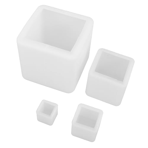 Operitacx 4 Stück Teiliges Silikon Gießform Quadratisch Hitze Frostbeständig Einfach Entformbar für Epoxidharz Kerzen Seife Trockenblumen-dekor DIY Kunsthandwerk Polierte Oberflächen ohne Operitacx 4 Stück Teiliges Silikon Gießform Quadratisch Hitze Frostbeständig Einfach Entformbar für Epoxidharz Kerzen Seife Trockenblumen-dekor DIY Kunsthandwerk Polierte Oberflächen ohne von Operitacx