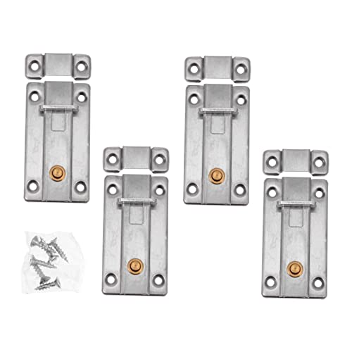 Operitacx 4 Stück Teiliges Türschloss mit Automatischem Federmechanismus Robuster Schieberiegel für Türen Rostfrei Langlebig für Badezimmer und Metalltüren Diebstahlschutz Operitacx 4 Stück Teiliges Türschloss mit Automatischem Federmechanismus Robuster Schieberiegel für Türen Rostfrei Langlebig für Badezimmer und Metalltüren Diebstahlschutz von Operitacx