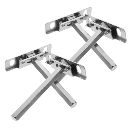 Operitacx 4 Stück Teiliges Unsichtbare Regalhalterungen Förmige Schwerlast Wandhalter für Schwebende Ablagen Stabile Halterungen für DIY Wandregale Wohnzimmer Bad Schlafzimmer von Operitacx