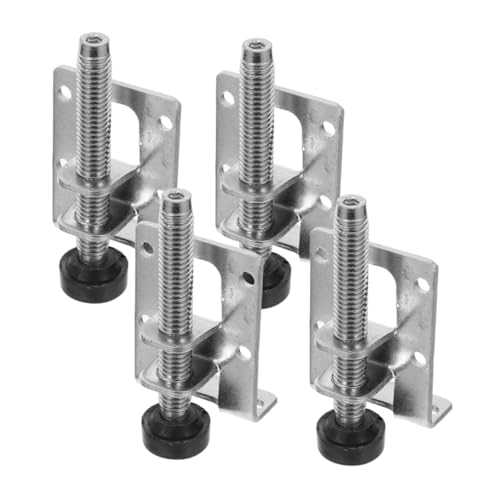 Operitacx 4 Stück Teiliges Verstellbare Möbel Nivellierfüße Schwerlast Unterstützung rutschfeste Sockelfüße mit Seitlicher Montage Geeignet für Schränke Tische Werkbänke Höhenverstellbare von Operitacx