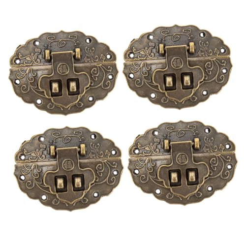 Operitacx 4 Stück Teiliges Vintage Schrankverschluss aus Zinklegierung Antiker Ovaler Schmuckbox Riegel Robustes Retro geschenkbox befestigungsset Langlebiger Kastenverschluss für Holzboxen Operitacx 4 Stück Teiliges Vintage Schrankverschluss aus Zinklegierung Antiker Ovaler Schmuckbox Riegel Robustes Retro geschenkbox befestigungsset Langlebiger Kastenverschluss für Holzboxen von Operitacx
