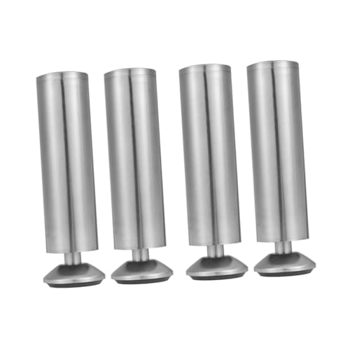 Operitacx 4 Stück Verstellbare Edelstahl Möbelfüße Höhenverstellbare Möbelbeine mit Rutschfester Korrosionsbeständiger Oberfläche Geeignet für Schränke Sofas Tische und Sideboards Robust von Operitacx