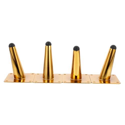 Operitacx 4 Stück Verstellbare Möbelbeine Metall Stabile Stützfüße für Sofa Badezimmer und Tv Schrank Langlebige Eisenbeine Goldene Oberfläche Operitacx 4 Stück Verstellbare Möbelbeine Metall Stabile Stützfüße für Sofa Badezimmer und Tv Schrank Langlebige Eisenbeine Goldene Oberfläche von Operitacx