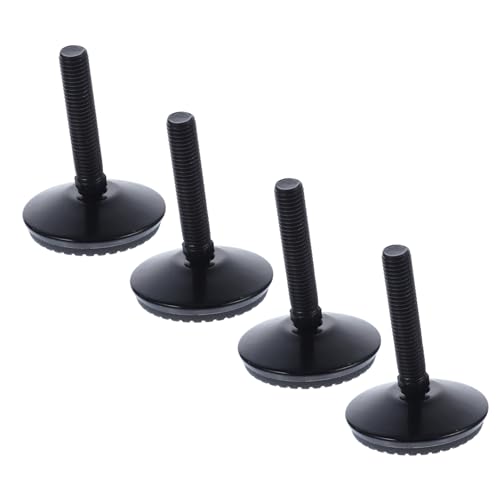 Operitacx 4 Stück Verstellbare Möbelfüße mit Drehgelenk rutschfeste Stellfüße aus Edelstahl für Schränke Tische Werkbänke Robuste Kratzfeste Nivellierfüße für Innenbereich von Operitacx
