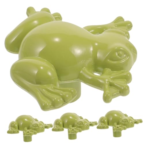 Operitacx 4 Stück Vintage Frosch Schrankknöpfe Teilig Metallgriffe für Kommode Kleiderschrank Glatte Oberfläche Einfache Montage Dekorative Möbelgriffe für Küche Schlafzimmer Badezimmer von Operitacx