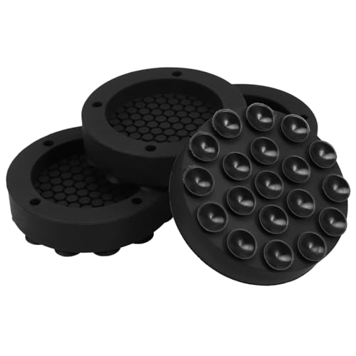 Operitacx 4 Stück Waschmaschinen Füße Stabilizer Pads Rutsch Gummimatte für Waschmaschine und Trockner Geräuschdämpfende rutschfeste und Stoßdämpfende Unterlage für Stabilität und Schutz von Operitacx