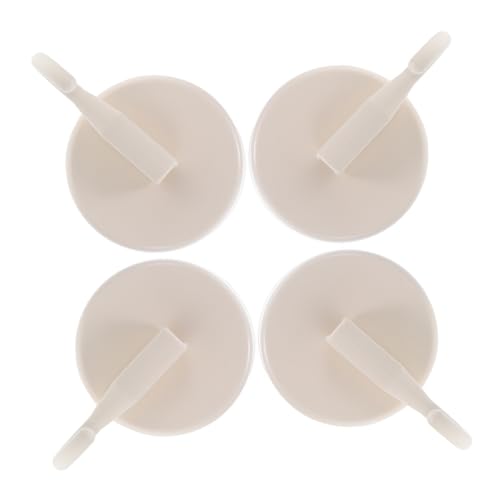 Operitacx 4 Stück Weiße Saugnapf-haken ohne Bohren Starke Haftung Wiederverwendbar Schadenfreie Entfernung Vielseitig für Bad Küche Fliesen Glas Spiegel Handtuchhalter Bademantelhalter von Operitacx